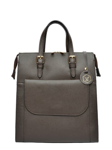 Luisa Vannini Chestnut Brown Cowhide Leather Bag