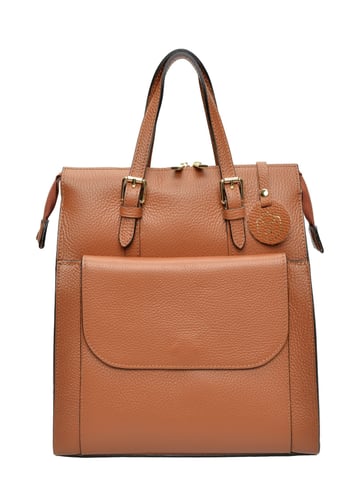 Luisa Vannini Brown Cowhide Leather Bag