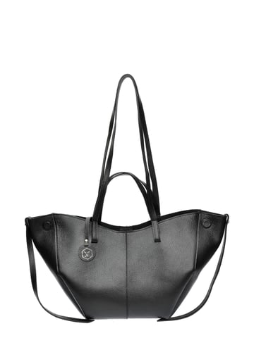 Luisa Vannini Black Cowhide Leather Bag