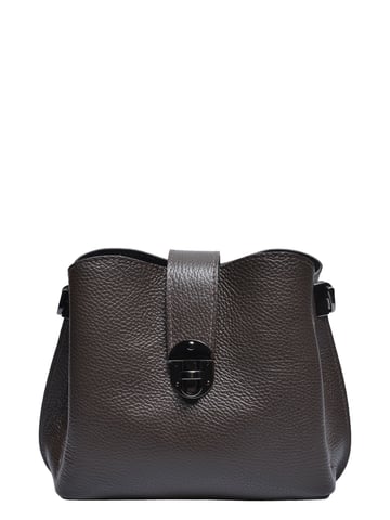 Luisa Vannini Chestnut Brown Cowhide Leather Bag