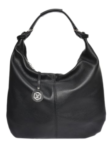 Luisa Vannini Black Cowhide Leather Bag