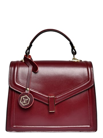 Luisa Vannini Burgundy Cow Leather Bag