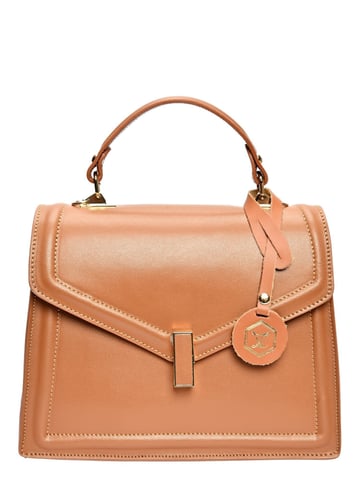 Luisa Vannini Brown Cowhide Leather Bag
