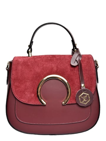 Luisa Vannini Burgundy Cow Leather Bag