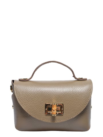 Anna Luchini Beige Cowhide Leather Bag