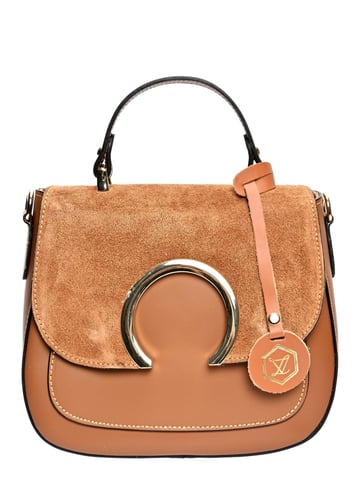 Luisa Vannini Brown Cowhide Leather Bag