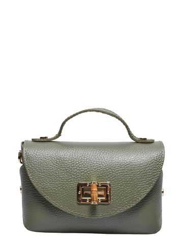 Anna Luchini Green Cowhide Leather Bag