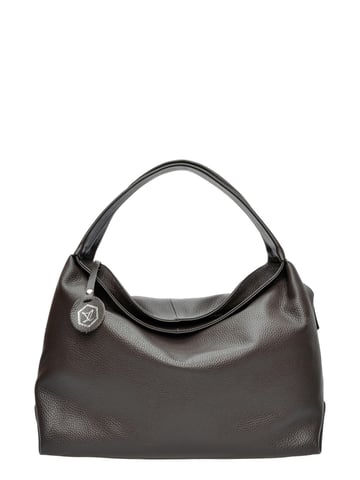 Luisa Vannini Chestnut Brown Cowhide Leather Bag