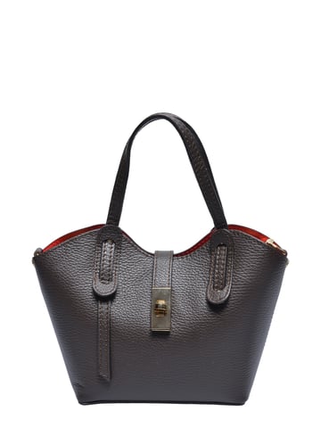 Anna Luchini Chestnut Brown Cowhide Leather Bag