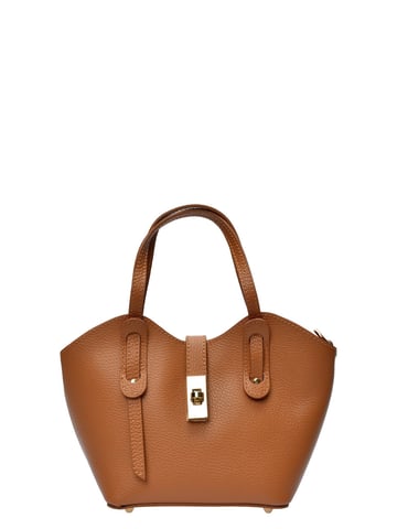 Anna Luchini Brown Cowhide Leather Bag