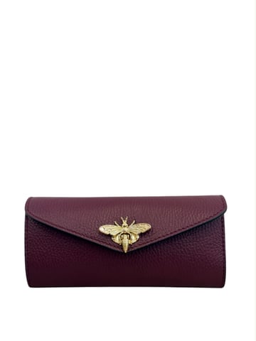 Anna Luchini Burgundy Calfskin Leather Bag