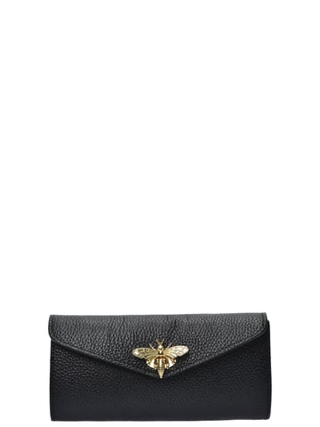 Anna Luchini Black Cowhide Leather Bag