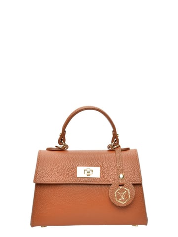 Luisa Vannini Brown Cow Leather Bag