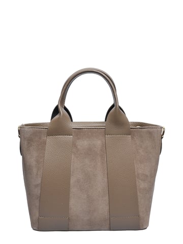 Luisa Vannini Beige Cowhide Leather Bag