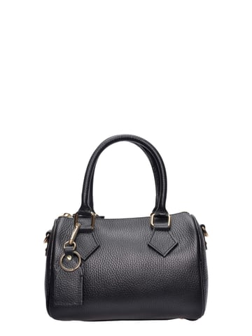 Luisa Vannini Black Cowhide Leather Bag