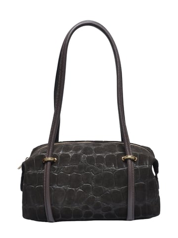 Roberta M Two-Tone Cowhide Leather Bag