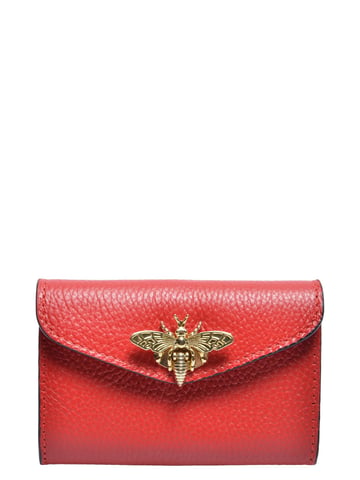 Isabella Rhea Red Cowhide Leather Wallet