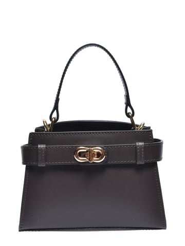 Anna Luchini Chestnut Brown Calf Leather Bag
