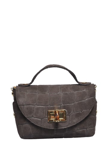 Roberta M Two-Tone Cowhide Leather Bag