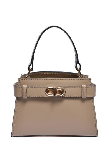 Anna Luchini Beige Cowhide Leather Bag