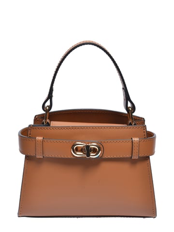 Anna Luchini Brown Cowhide Leather Bag