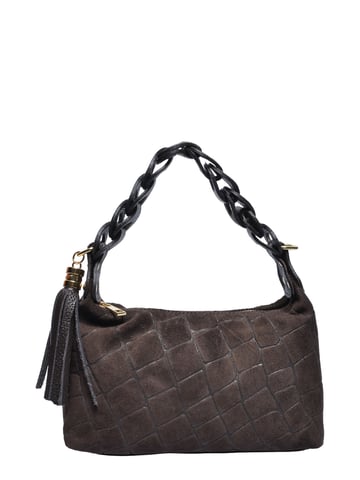 Roberta M Two-Tone Cowhide Leather Bag