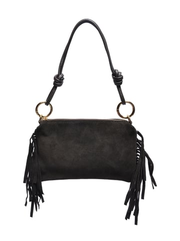 Roberta M Two-Tone Cowhide Leather Bag