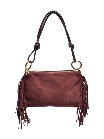Roberta M BORDEAUX Cowhide Leather Bag