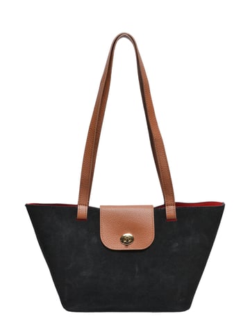 Roberta M BLACK Cowhide Leather Bag