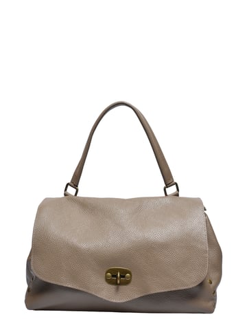Anna Luchini Beige Cowhide Leather Bag