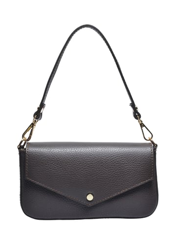 Roberta M Two-Tone Cowhide Leather Bag