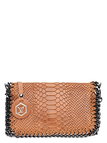 Luisa Vannini COGNAC cow leather bag