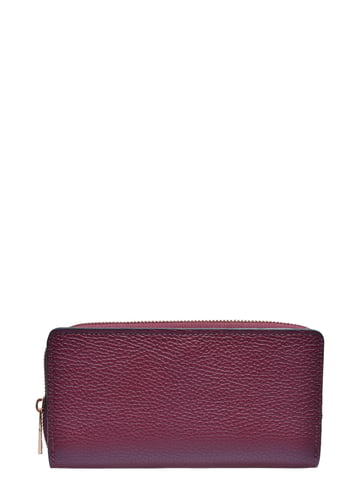 Anna Luchini Wine-Coloured Cowhide Leather Bag
