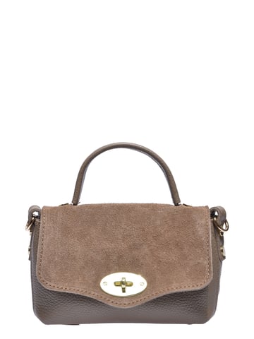Roberta M Beige Cowhide Leather Bag