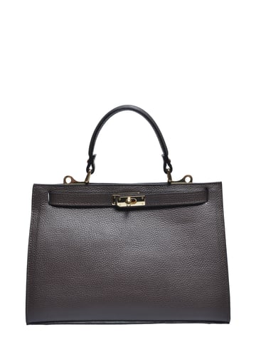 Roberta M Two-Tone Cowhide Leather Bag