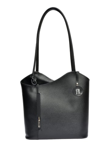 Anna Luchini Black Cowhide Leather Bag