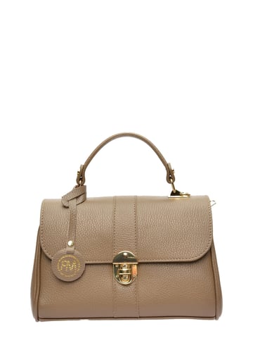 Roberta M Beige Cowhide Leather Bag