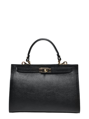 Roberta M Black cow leather bag