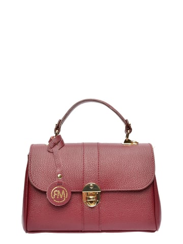 Roberta M Burgundy Cowhide Leather Bag