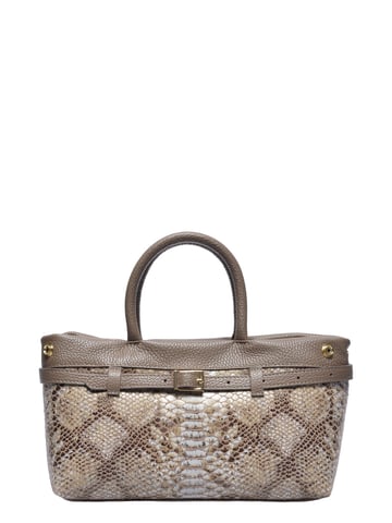 Isabella Rhea Beige Cow Leather Bag