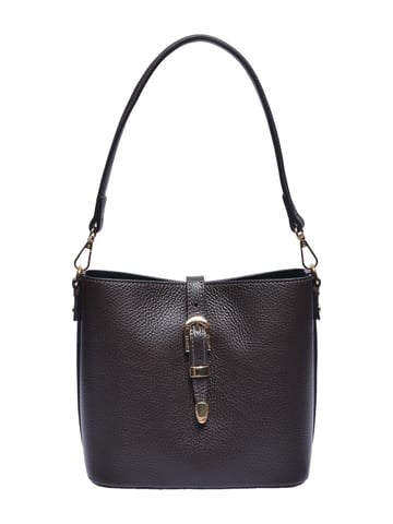 Roberta M Chestnut Brown Cowhide Leather Bag