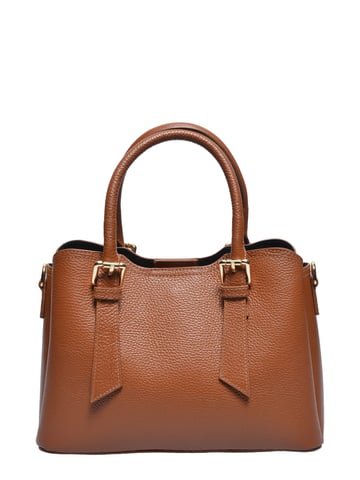 Roberta M COGNAC Leather Tote Bag