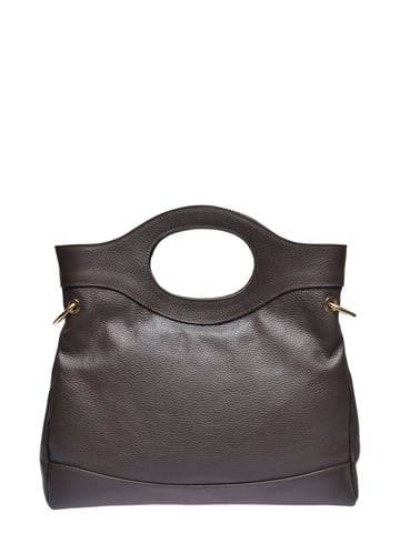 Anna Luchini Chestnut Brown Cowhide Leather Bag