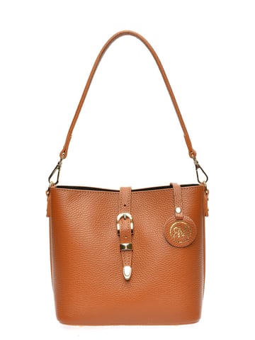 Roberta M Brown Cowhide Leather Bag