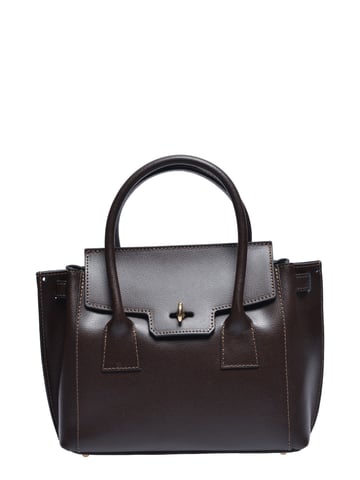 Isabella Rhea Chestnut Brown Cow Leather Bag