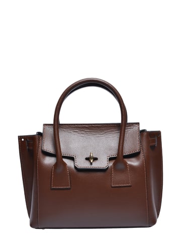 Isabella Rhea Chestnut Brown Cowhide Leather Bag