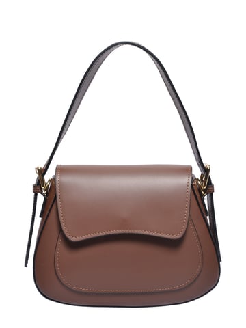 Isabella Rhea Chestnut Brown Cowhide Leather Bag