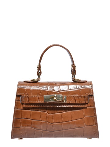 Roberta M COGNAC Cowhide Leather Bag