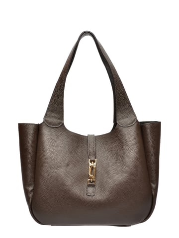 Roberta M Chestnut Brown Cowhide Leather Bag