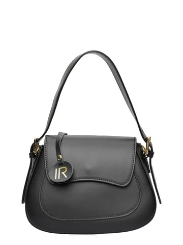 Isabella Rhea Black Cowhide Leather Bag